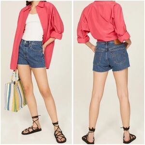 Levi’s 501 Cutoff Shorts Salsa Halfway NWOT, 24